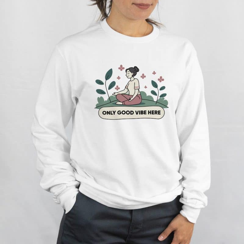 Good Vibe Only Long Sleeves T-Shirt Women